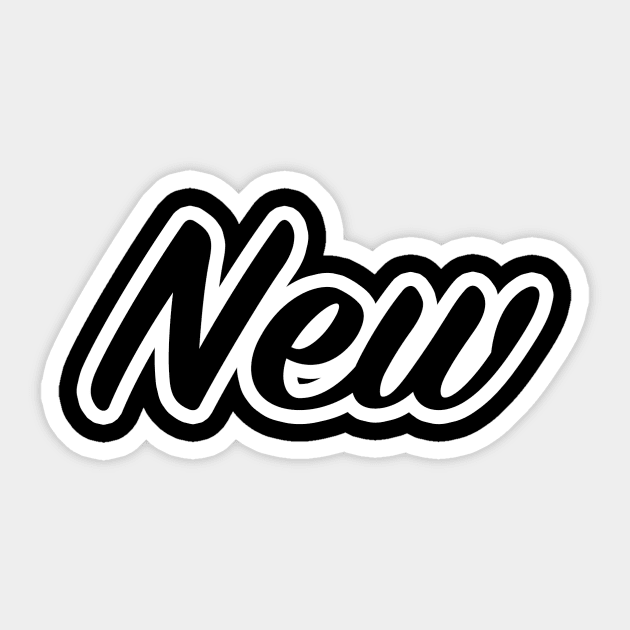 New New Sticker TeePublic